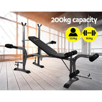 Everfit Multi Station Weight Bench Press Fitness Weights Equipment - Snagva