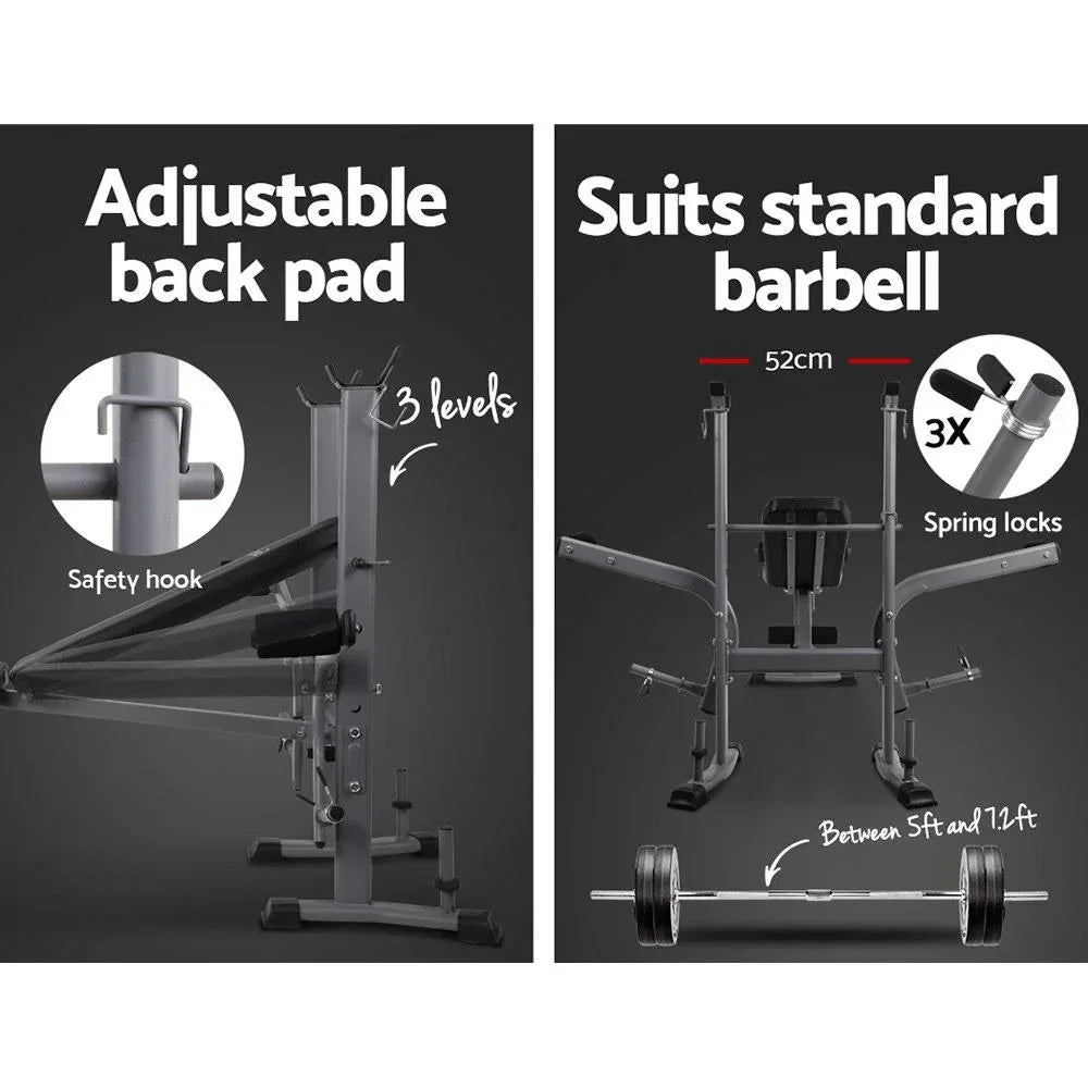 Everfit Weight Bench 8 in 1 Bench Press Adjustable Home Gym Station - Snagva
