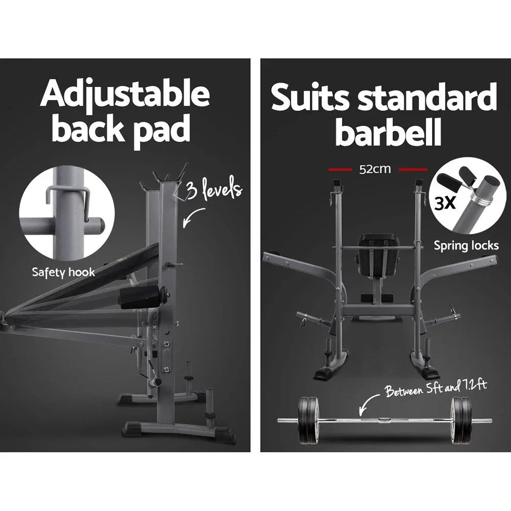 Everfit Multi Station Weight Bench Press Fitness Weights Equipment - Snagva