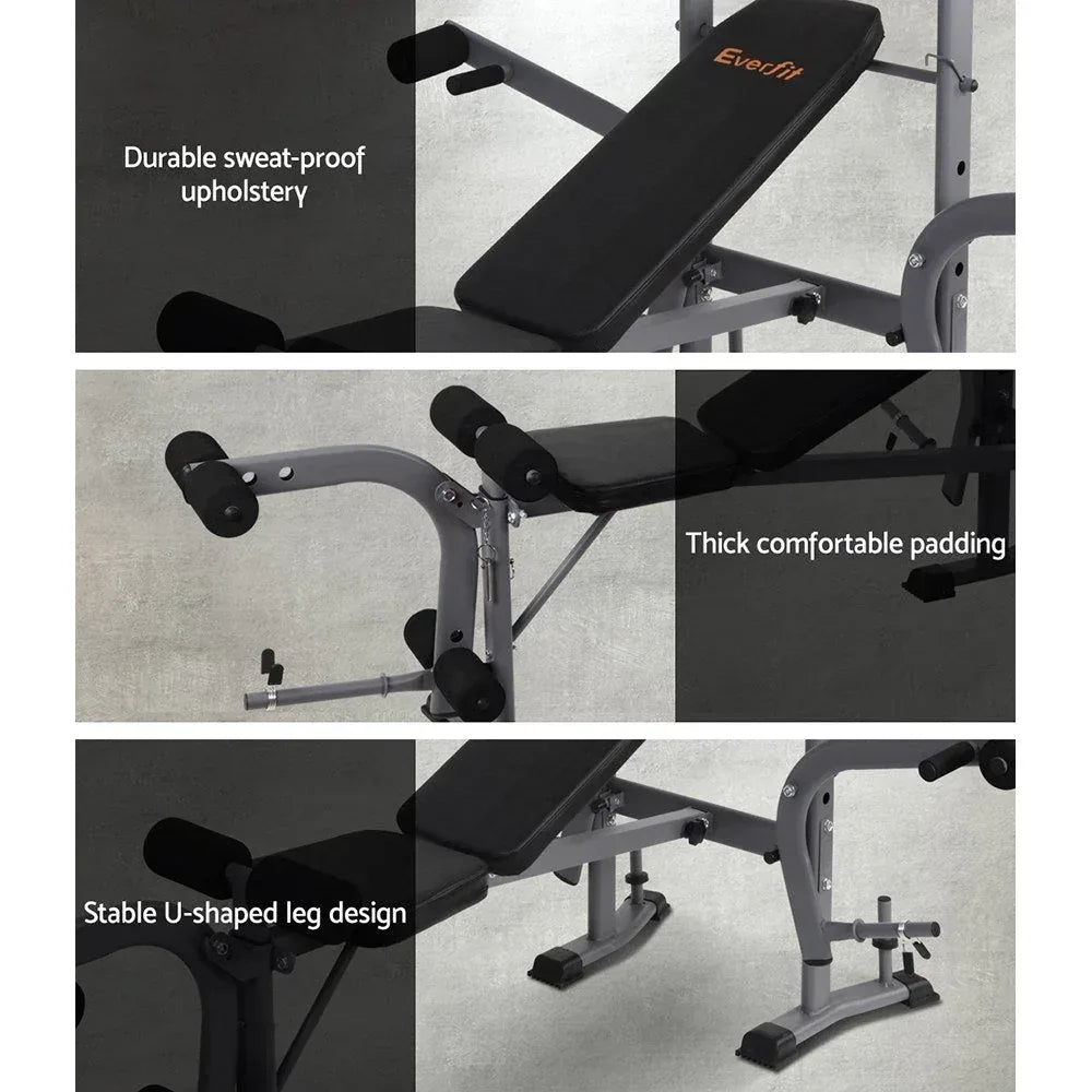 Everfit Multi Station Weight Bench Press Fitness Weights Equipment - Snagva