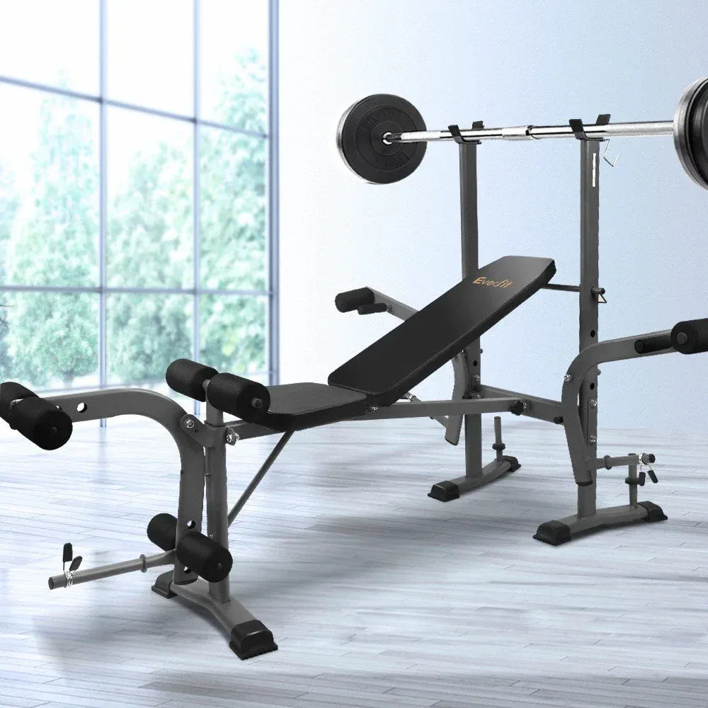 Everfit Multi Station Weight Bench Press Fitness Weights Equipment - Snagva