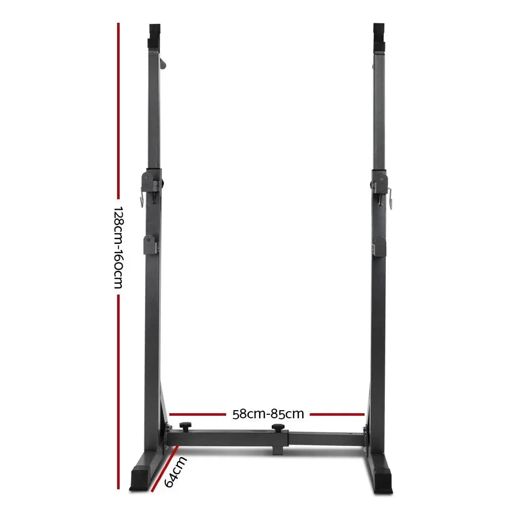 Everfit Weight Bench Adjustable Squat Rack Home Gym Equipment 300kg - Snagva