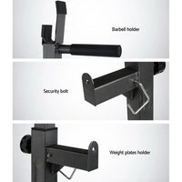 Everfit Weight Bench Adjustable Squat Rack Home Gym Equipment 300kg - Snagva