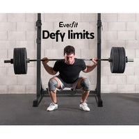 Everfit Weight Bench Adjustable Squat Rack Home Gym Equipment 300kg - Snagva