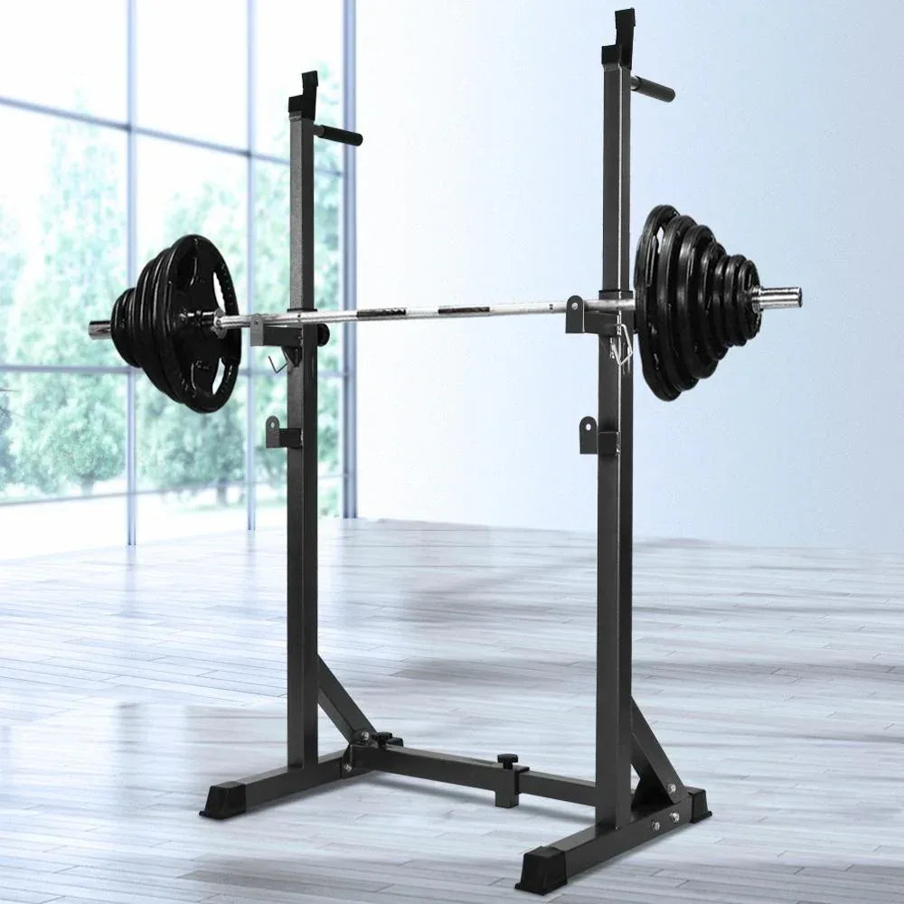Everfit Weight Bench Adjustable Squat Rack Home Gym Equipment 300kg - Snagva