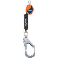2-meter self-retracting lifeline with carabiner for fall protection during work at height
