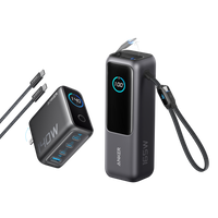 Anker Laptop Power Bank (25K, 165W, Built-In and Retractable Cables)