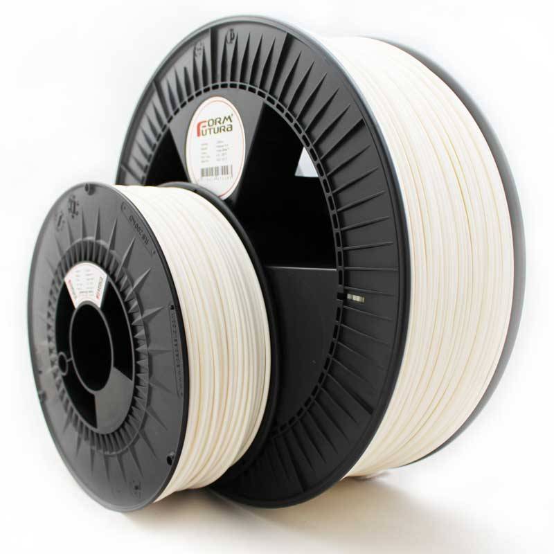 Large spool of premium frosty white PLA 3D printer filament