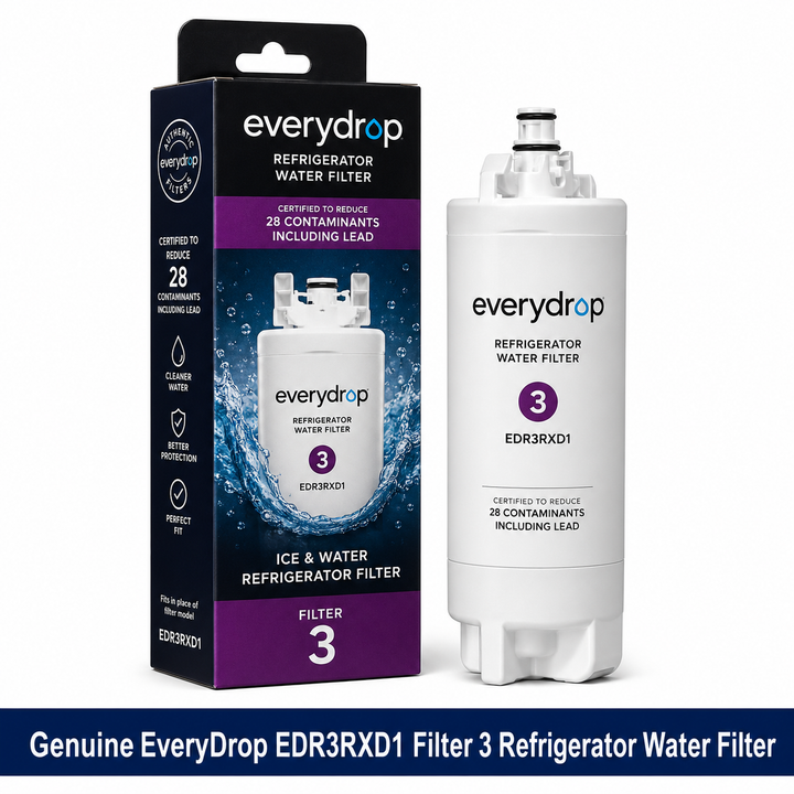 Compatible replacement EveryDrop EDR3RXD1 Filter 3 Refrigerator Water Filter - 1 Pack