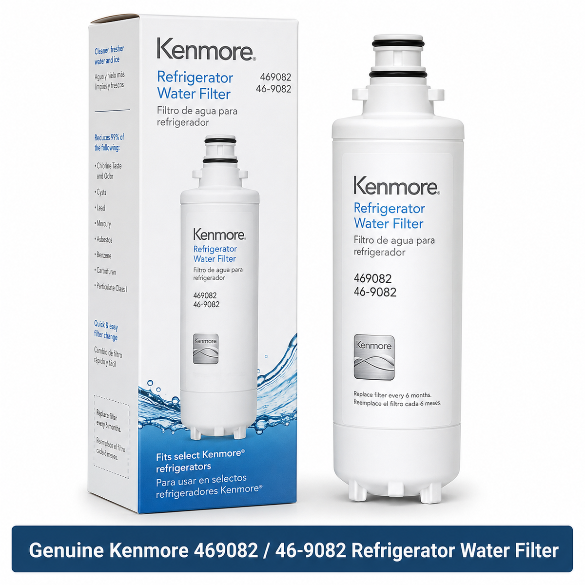 Compatible replacement Kenmore 469082 / 46-9082 Refrigerator Water Filter - 1 Pack