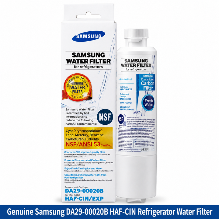 Compatible replacement Samsung DA29-00020B HAF-CIN Refrigerator Water Filter - 1 Pack