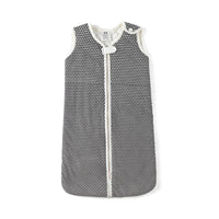 Front view of the Greenwich wearable baby sleep bag in light fabric, ideal for newborns.