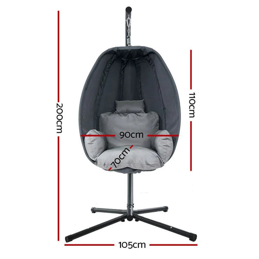 Gardeon Outdoor Furniture Egg Hammock Hanging Swing Chair Pod Lounge