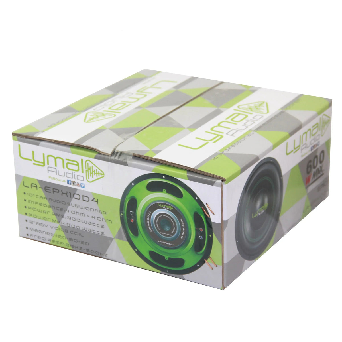 LA-EPX10D4 10" Subwoofer 600 Watts DVC 4-Ohm - Snagva
