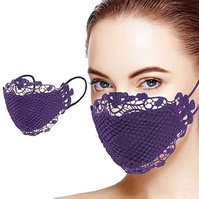 Purple Lace 'Couture Collection' Face Mask