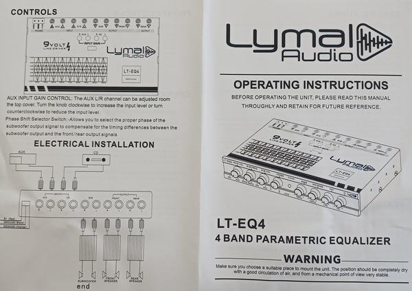 LT-EQ4 4 Band 9 Volt Car Audio Graphic Equalizer - Snagva