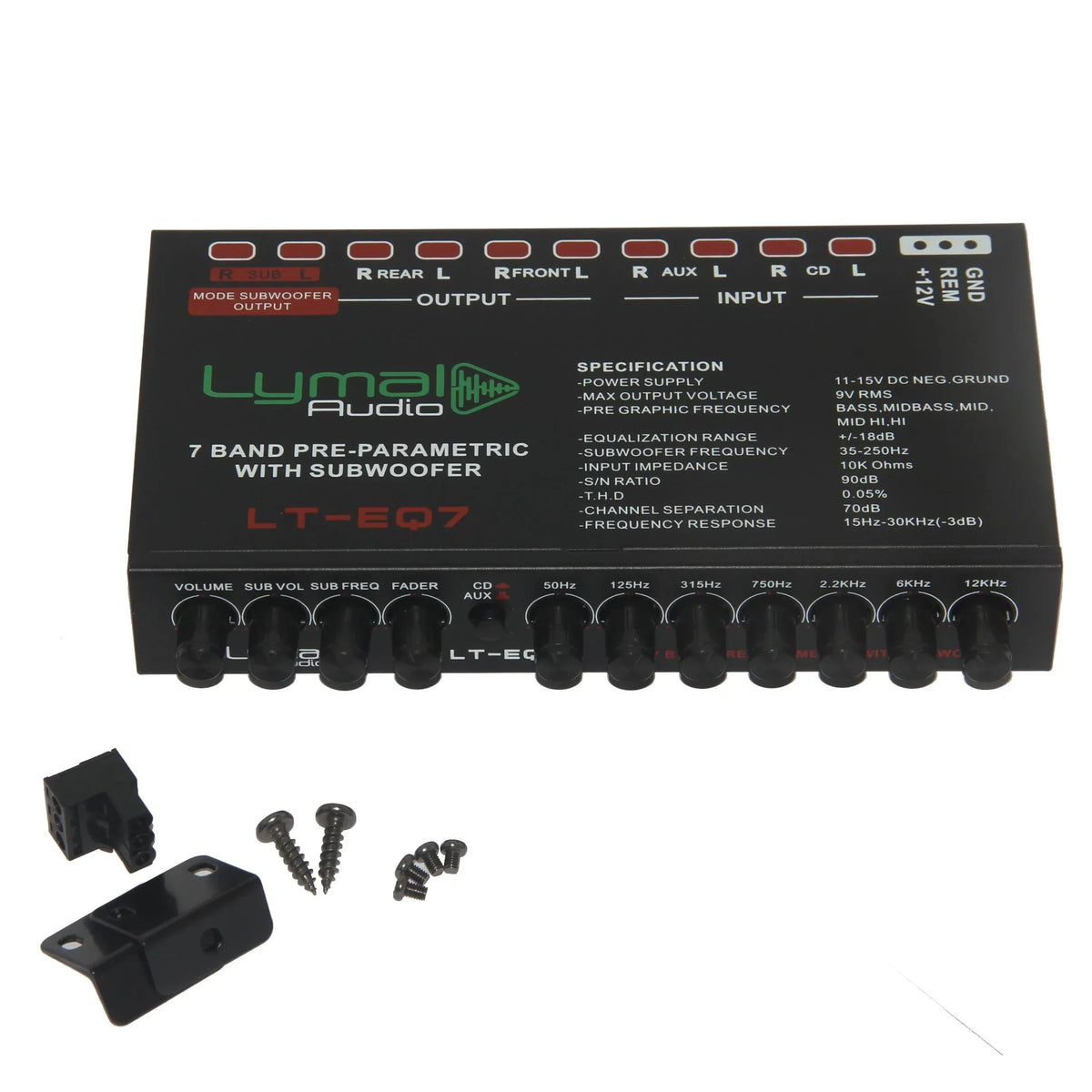 LT-EQ7 7 Band 9 Volt Car Audio Graphic Equalizer - Snagva