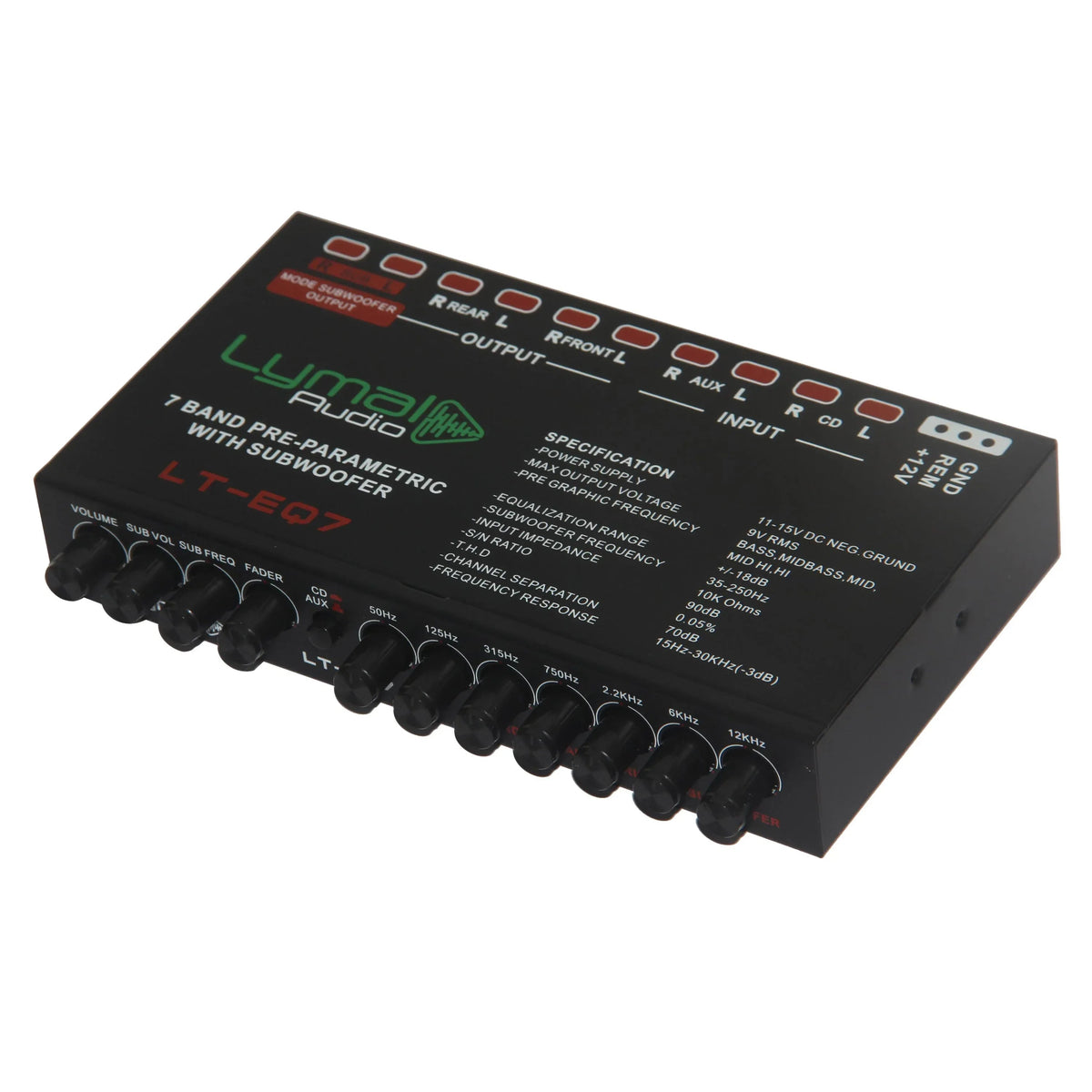 LT-EQ7 7 Band 9 Volt Car Audio Graphic Equalizer - Snagva