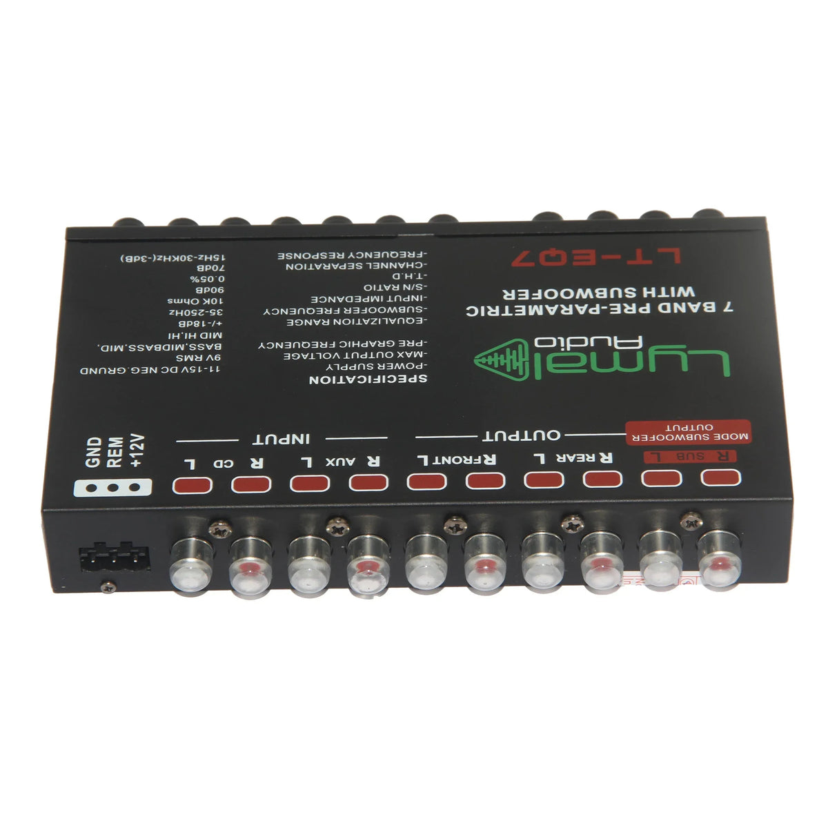 LT-EQ7 7 Band 9 Volt Car Audio Graphic Equalizer - Snagva