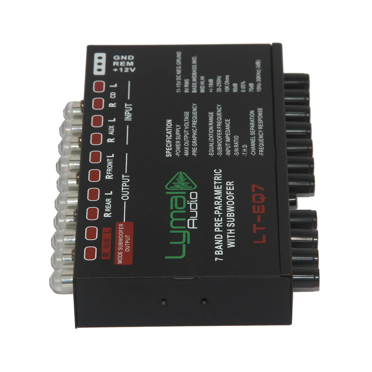 LT-EQ7 7 Band 9 Volt Car Audio Graphic Equalizer - Snagva