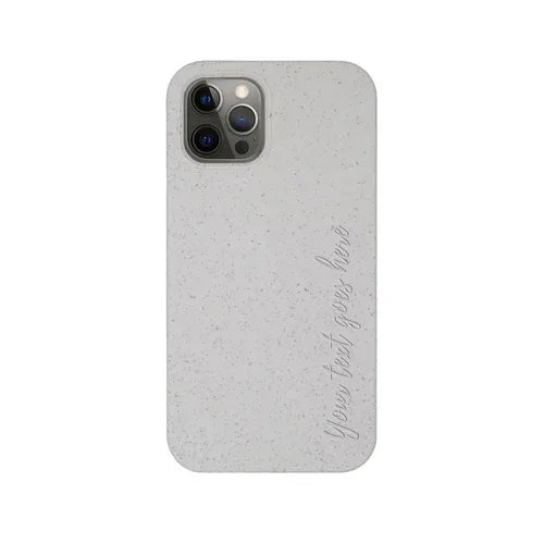 Biodegradable Personalized Phone Case - Natural White - Snagva