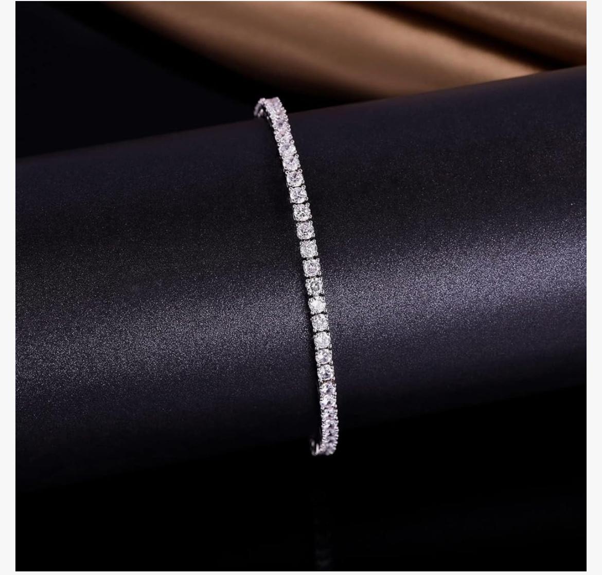 3.00 CTW AGI Certified Lab-Grown Diamond Tennis Bracelet in 14K Yellow