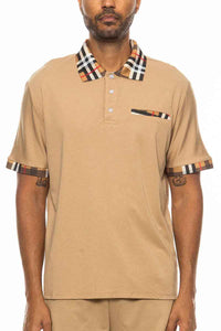 Checkered Detail Polo