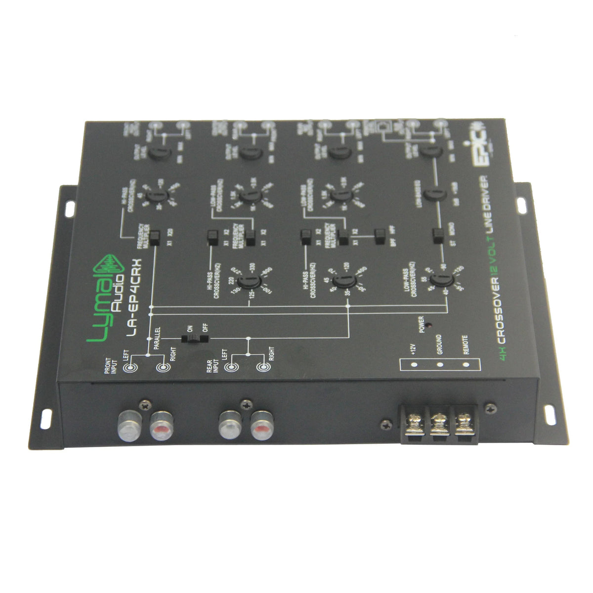 LA-EP4CRX 4 Way 12 Volt Electronic Crossover - Snagva