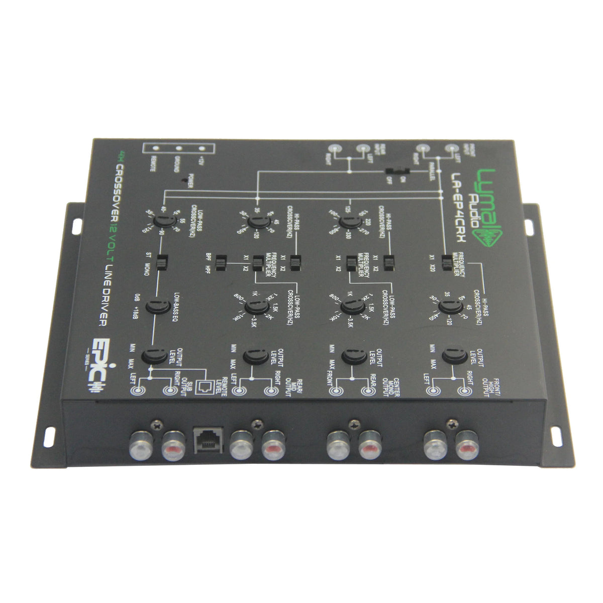 LA-EP4CRX 4 Way 12 Volt Electronic Crossover - Snagva