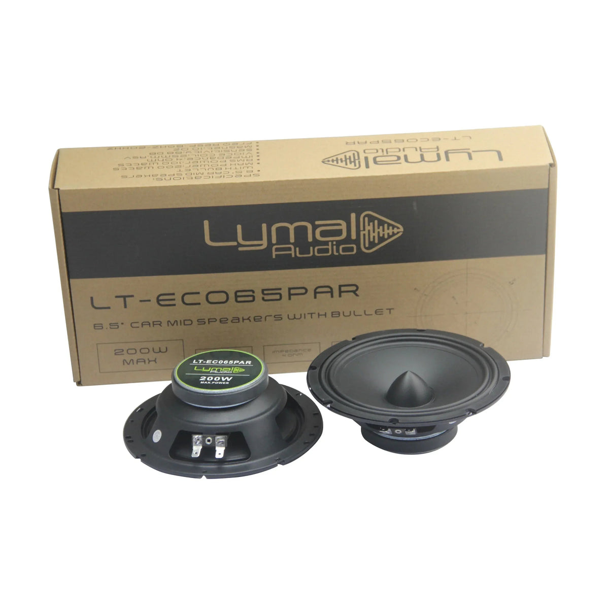 LT-ECO65PAR 6.5" Mid Car Audio Speakers with Bullet - Snagva