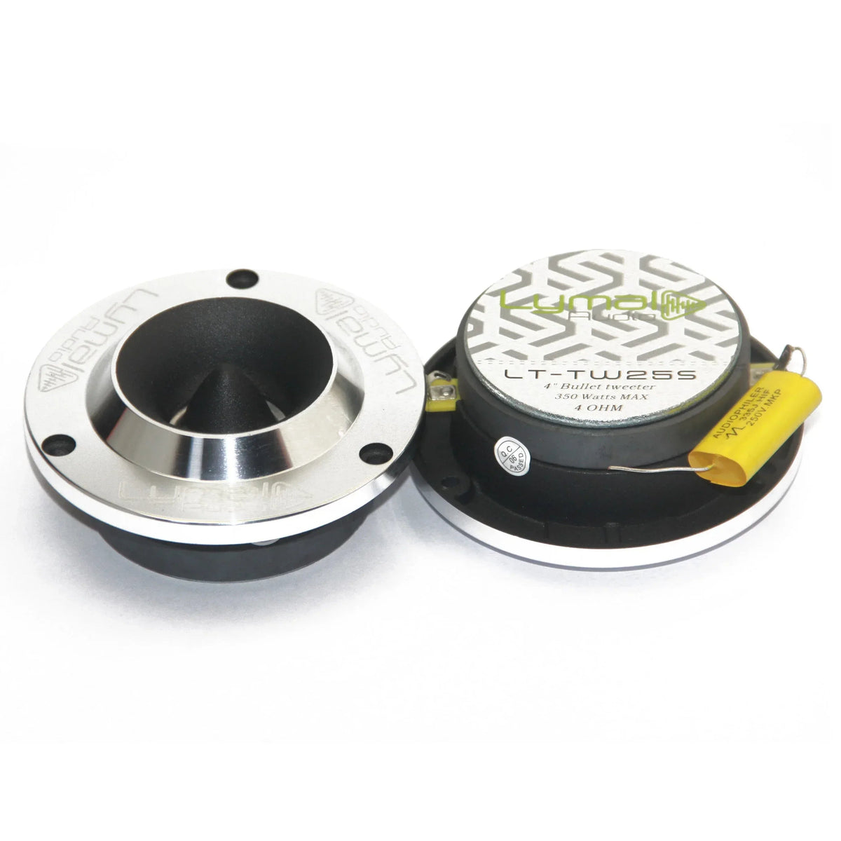 LT-TW25S PRO Bullet 3.75″ Super Tweeters Silver - Snagva