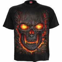 SKULL LAVA - T-Shirt Black - Snagva