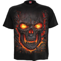 SKULL LAVA - T-Shirt Black - Snagva