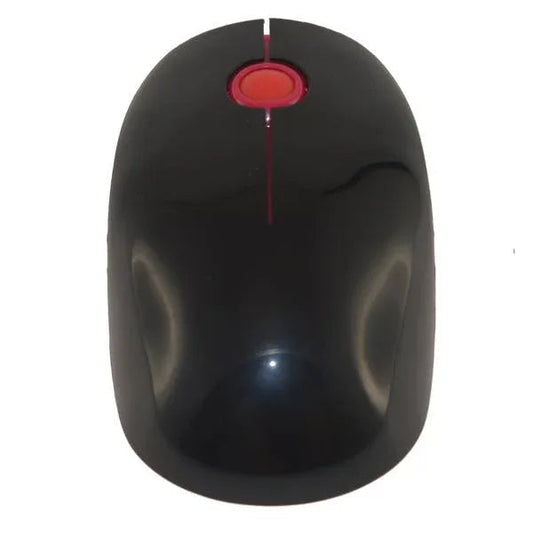 Black and Red 3 Key Ergonomic Wireless Mouse Long