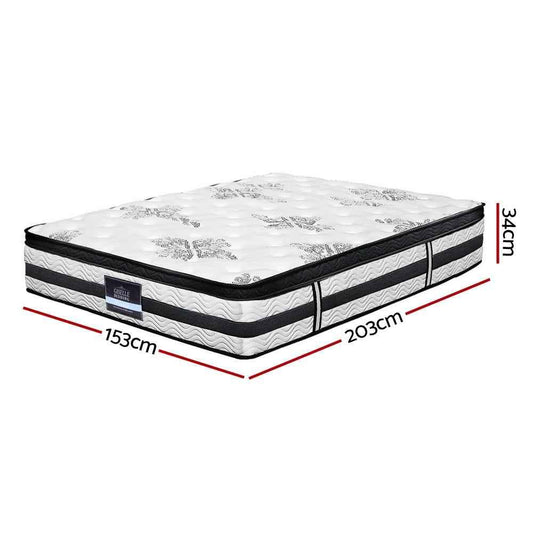 Giselle Bedding Algarve Euro Top Pocket Spring Mattress 34cm Thick –