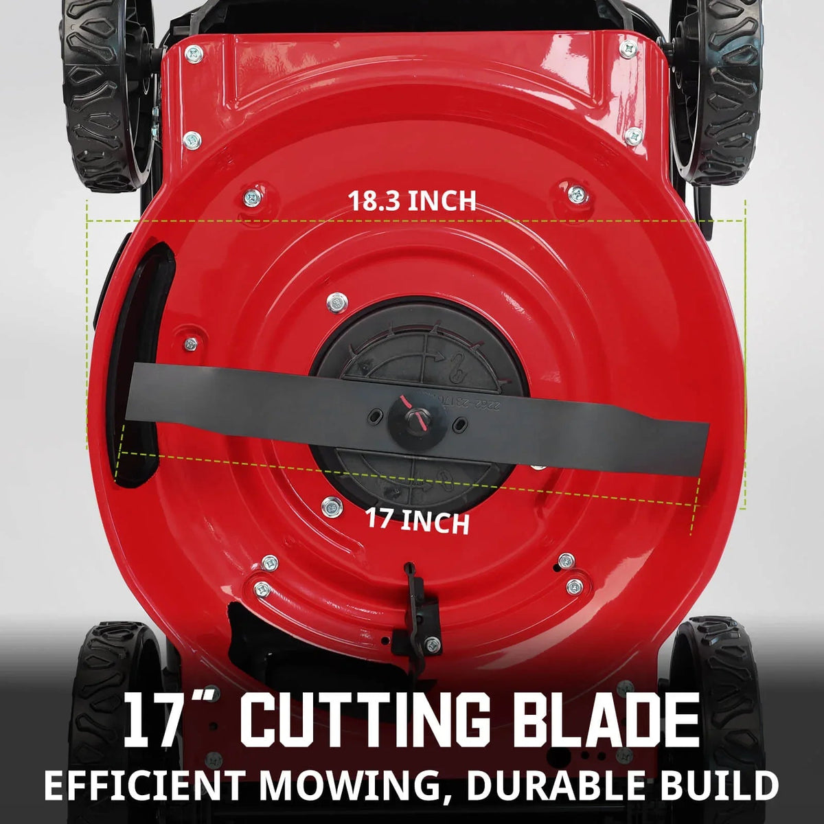 Close-up of leaf blower controls and ergonomic handle for comfort
