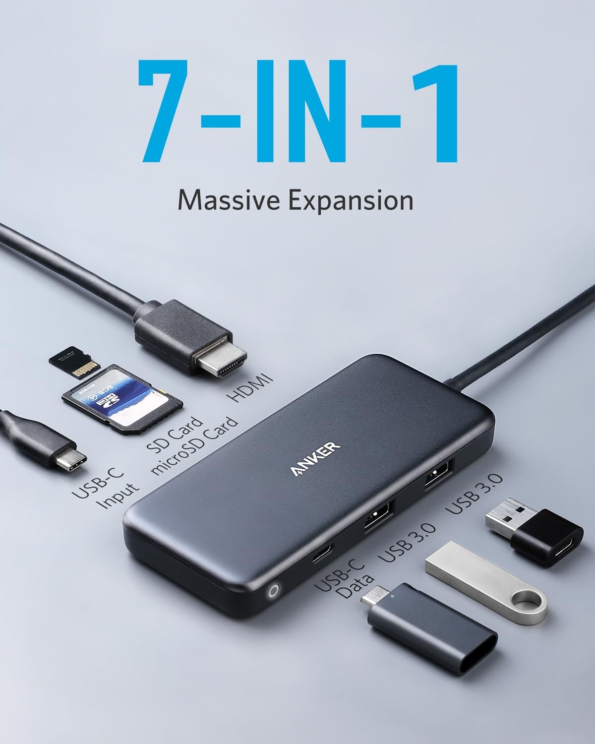 Anker 341 USB-C Hub 7-in-1 - product view 2