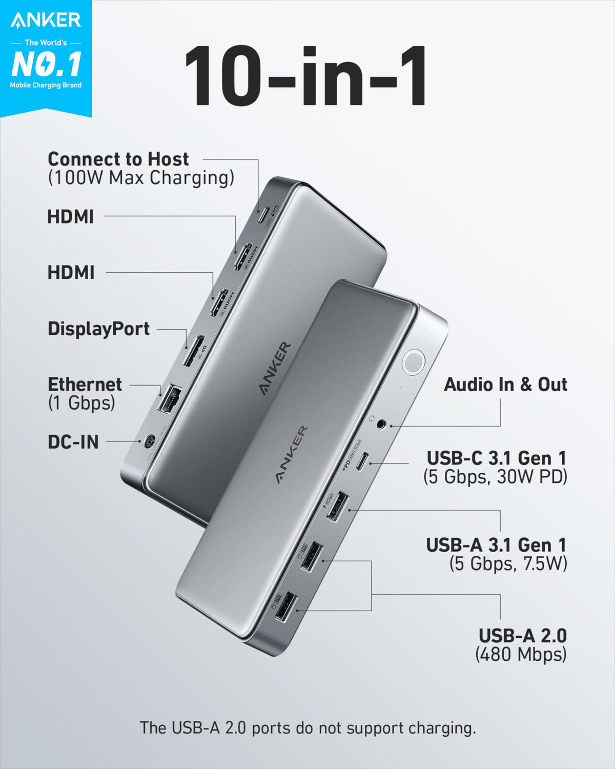 Anker 563 USB-C Docking Station - product view 2