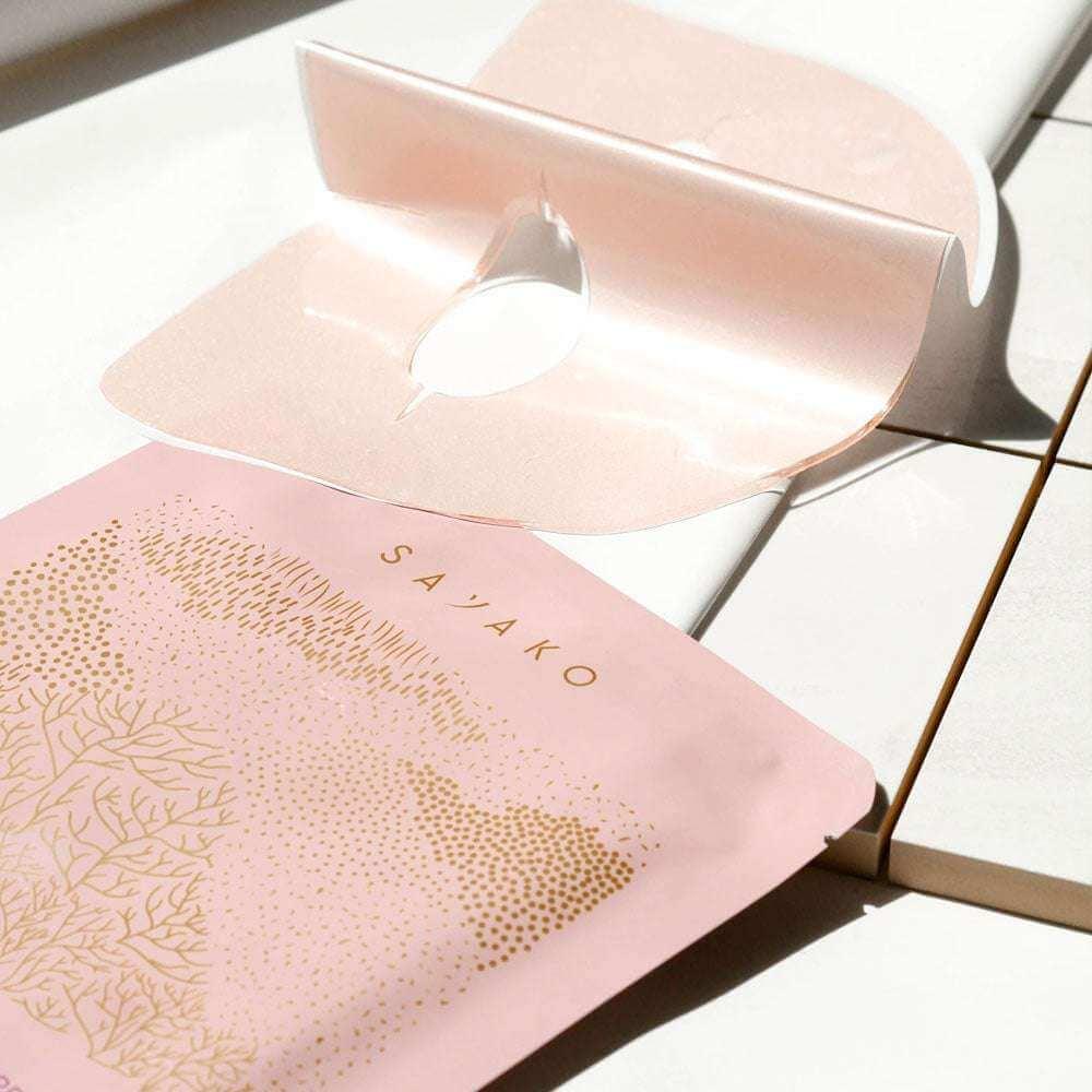 Mascarilla Hidratante de Rosa y Melocotón Vegana 4 unidades - Snagva