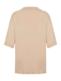 Lapel Collar Knit Top