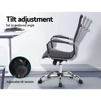 Artiss black gaming chair rotated to show 360-degree swivel base with sturdy wheels.