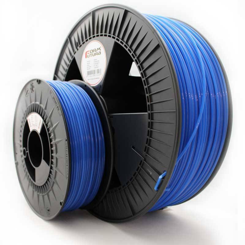 Large spool of ocean blue FormFutura PLA 3D printer filament, 1.75 mm diameter