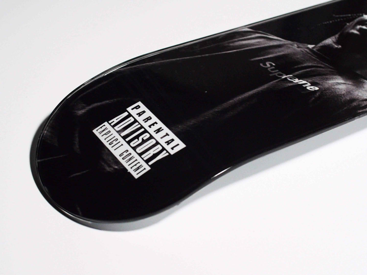 Top view of King Travis Skateboard deck with detailed intricate artwork.