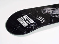 Posty Skateboard displayed vertically against white background showing full deck art.