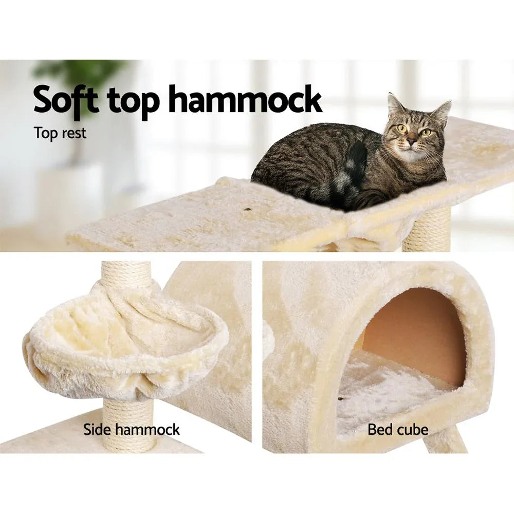 i.Pet Cat Tree 100cm Trees Scratching Post Scratcher Tower Condo House