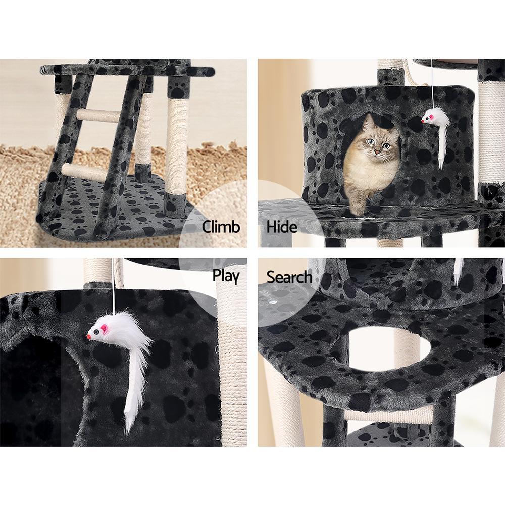 i.Pet Cat Tree 120cm Trees Scratching Post Scratcher Tower Condo House