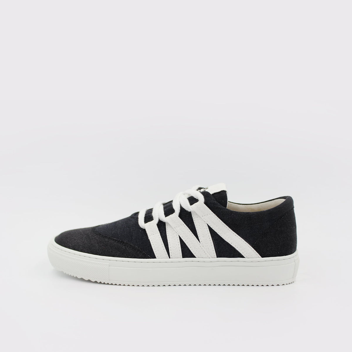 Black Phoenix Sneaker by Snagva - side view sustainable sneaker