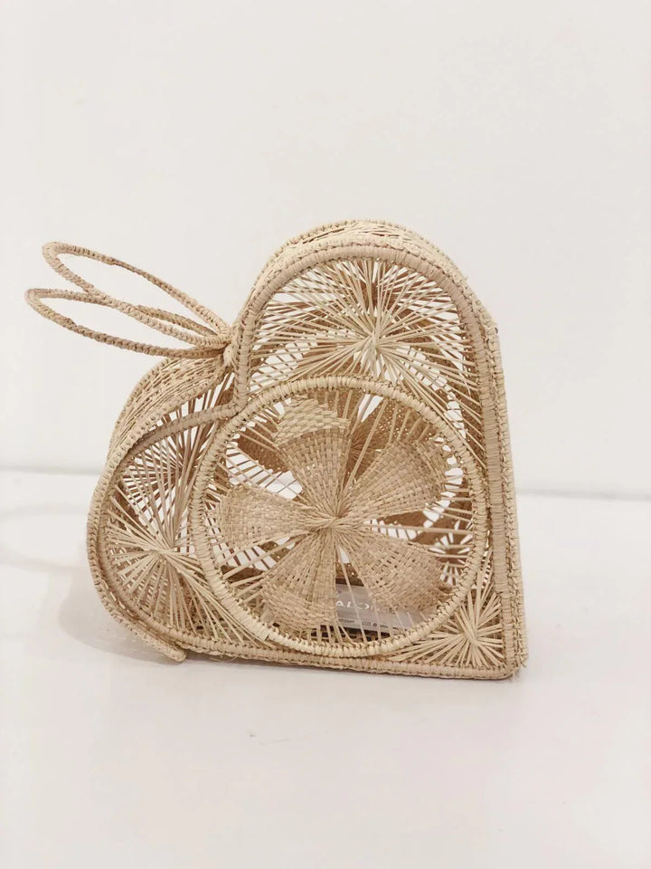 Natural 'All My Love' Heart Artisan Clutch - Snagva