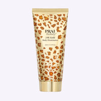 24K Gold Body Illuminator with limited edition animal print packaging by PRAI Beauty