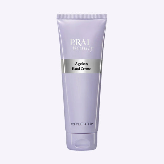 PRAI Beauty Ageless Hand Creme 124ml tube with white background